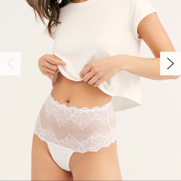 Free People Other - FREE PEOPLE So Fine Lace High-Waist Thong XS